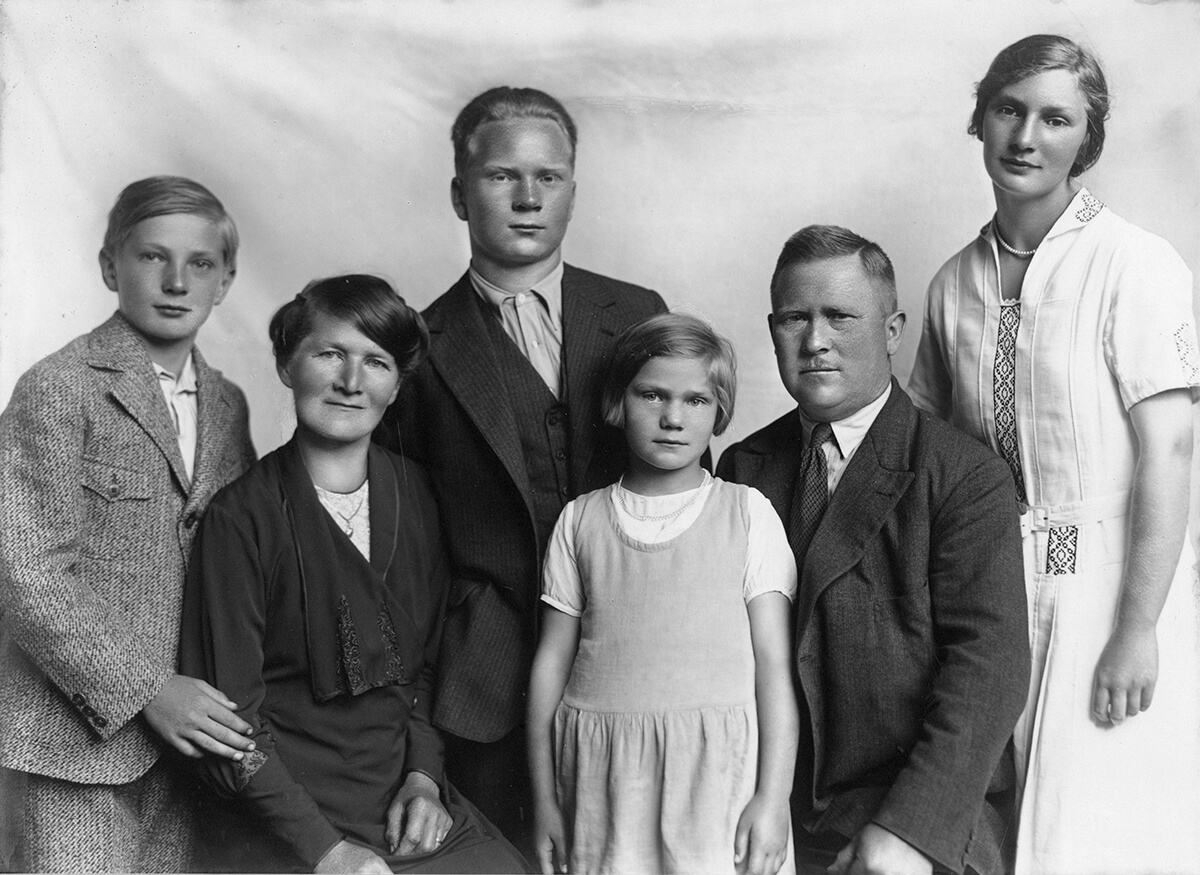 Familie Berger um 1935 (Gärtnerei).